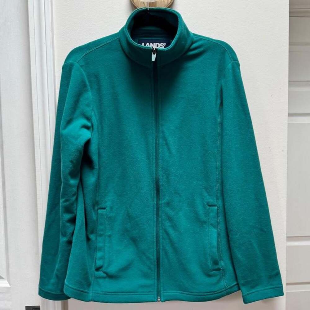 Lands' End Women's Green and Blue Jacket